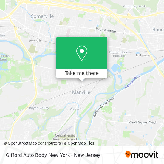 Gifford Auto Body map