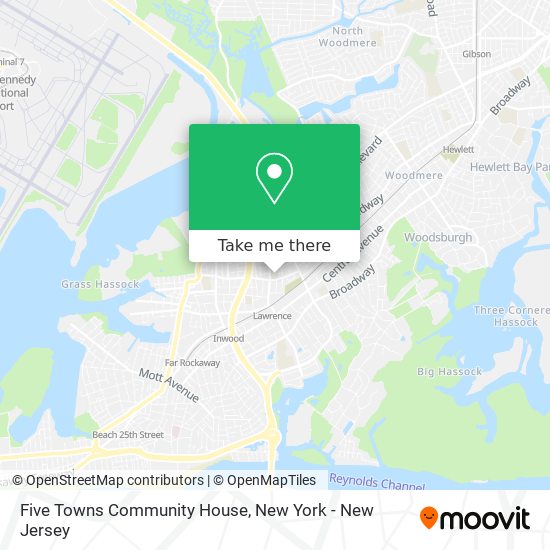 Five Towns Community House map