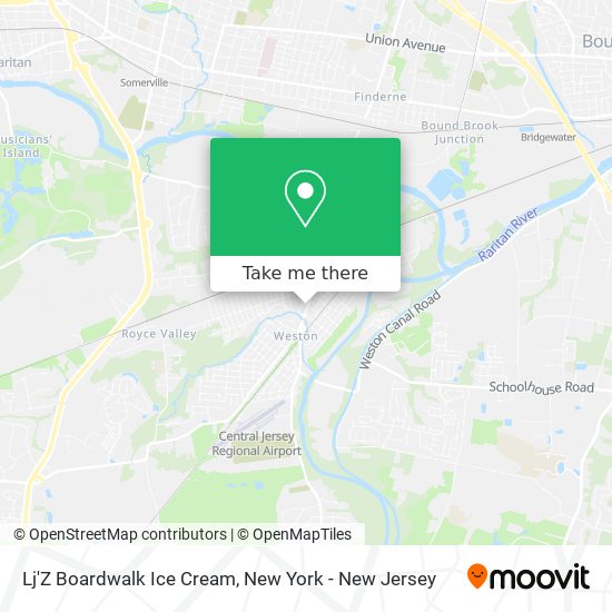Mapa de Lj'Z Boardwalk Ice Cream