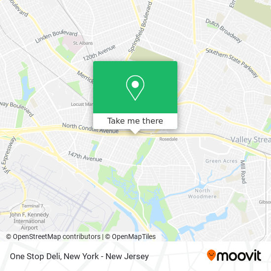 One Stop Deli map