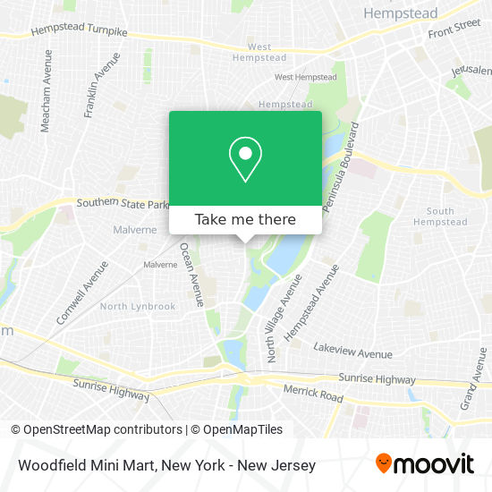 Mapa de Woodfield Mini Mart