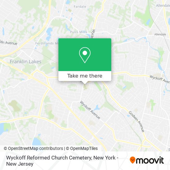 Wyckoff Reformed Church Cemetery map