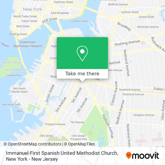 Mapa de Immanuel-First Spanish United Methodist Church