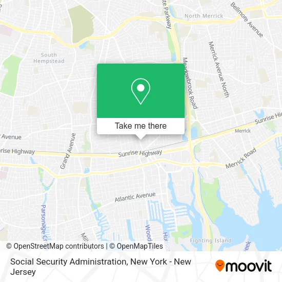 Mapa de Social Security Administration