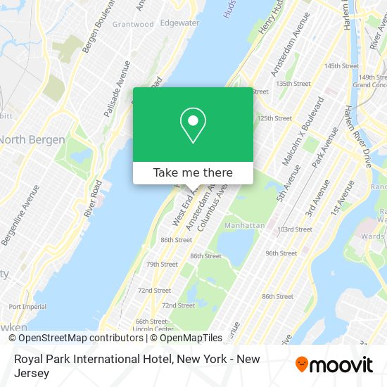 Royal Park International Hotel map