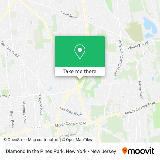 Diamond In the Pines Park map