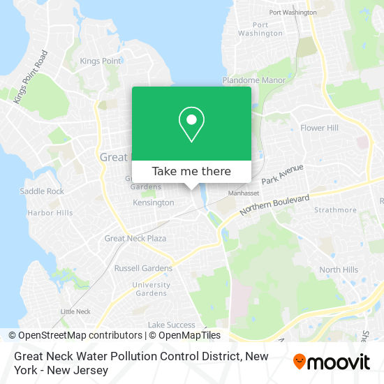 Mapa de Great Neck Water Pollution Control District