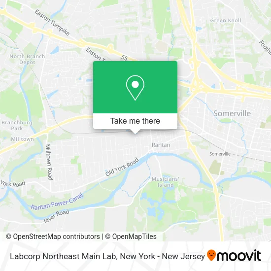 Labcorp Northeast Main Lab map