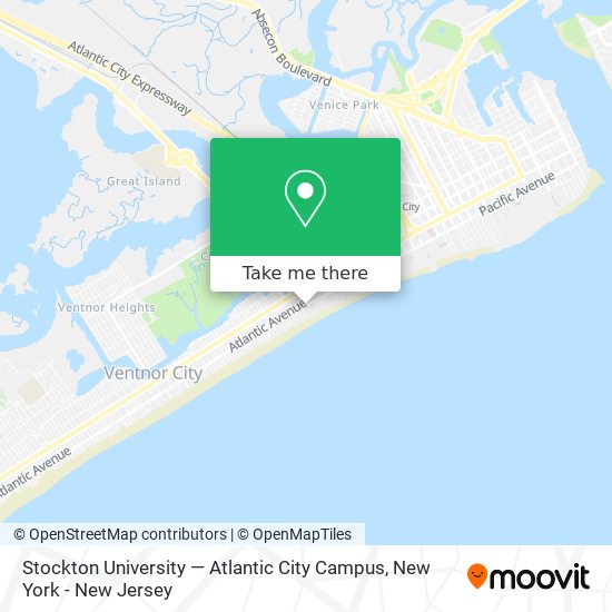 Mapa de Stockton University — Atlantic City Campus