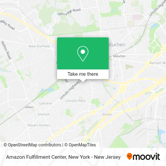 Amazon Fulfillment Center map