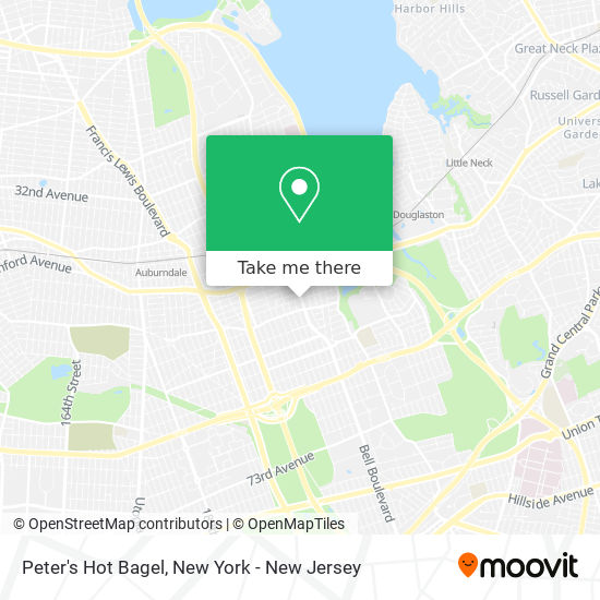 Peter's Hot Bagel map