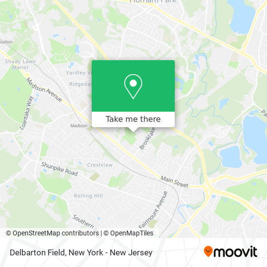 Mapa de Delbarton Field