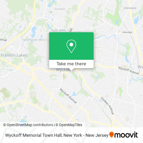 Wyckoff Memorial Town Hall map