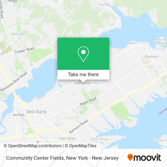 Community Center Fields map