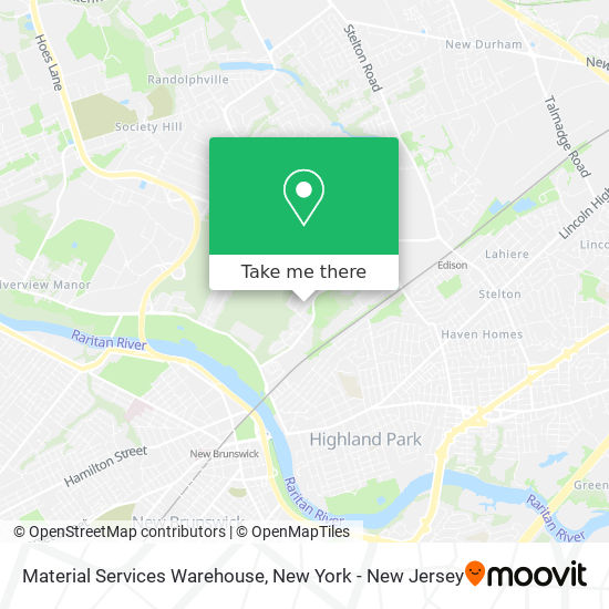 Mapa de Material Services Warehouse