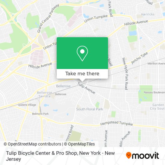 Tulip Bicycle Center & Pro Shop map