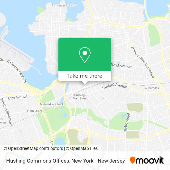 Mapa de Flushing Commons Offices