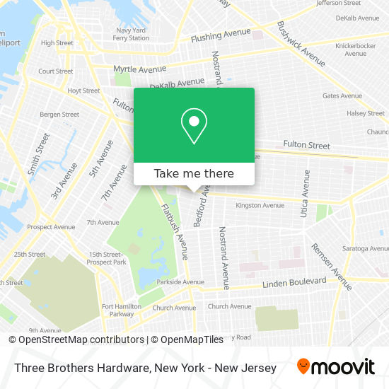 Three Brothers Hardware map