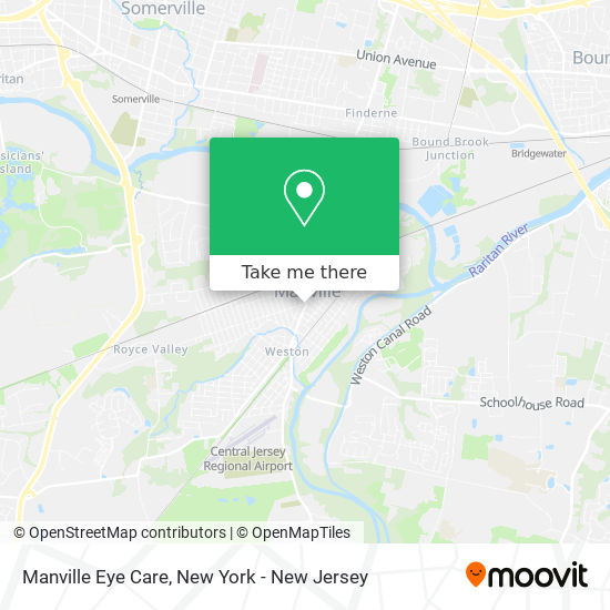 Manville Eye Care map