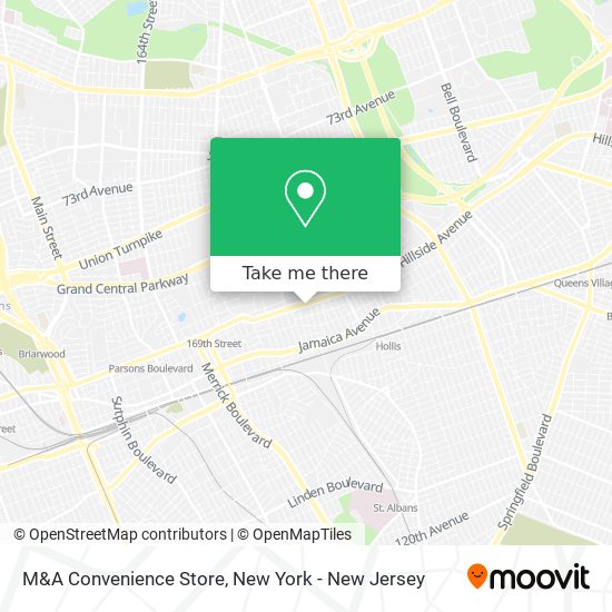 M&A Convenience Store map