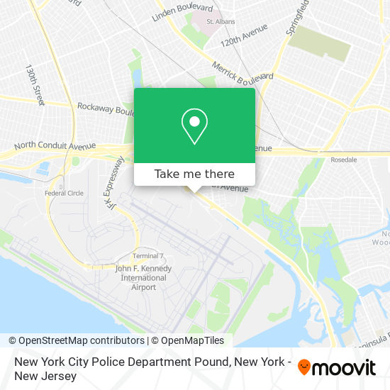 Mapa de New York City Police Department Pound