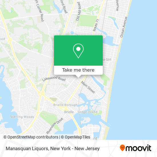 Mapa de Manasquan Liquors