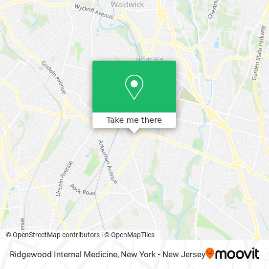 Ridgewood Internal Medicine map