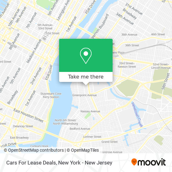 Mapa de Cars For Lease Deals