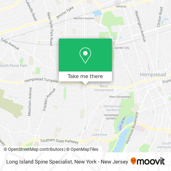 Long Island Spine Specialist map