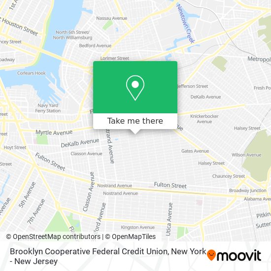 Mapa de Brooklyn Cooperative Federal Credit Union