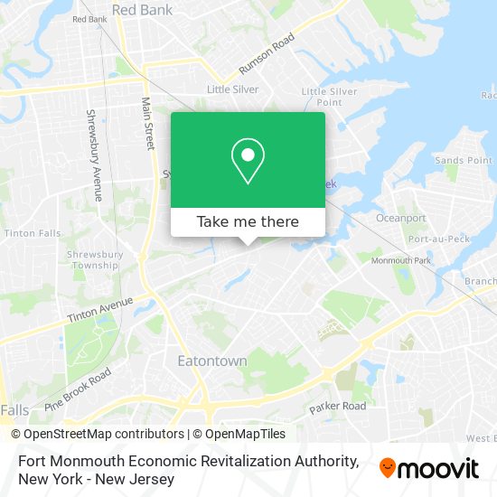 Fort Monmouth Economic Revitalization Authority map
