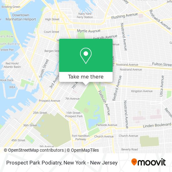 Mapa de Prospect Park Podiatry