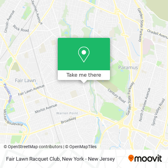 Fair Lawn Racquet Club map