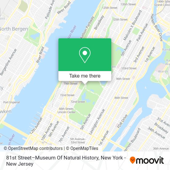 ¿Cómo llegar a 81st StreetMuseum Of Natural History en Manhattan en