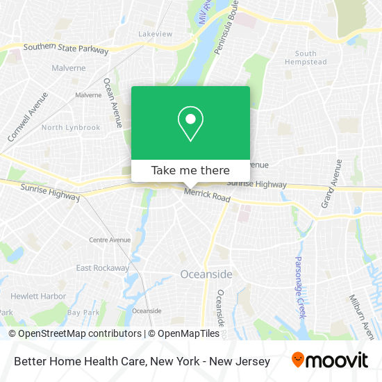 Better Home Health Care map