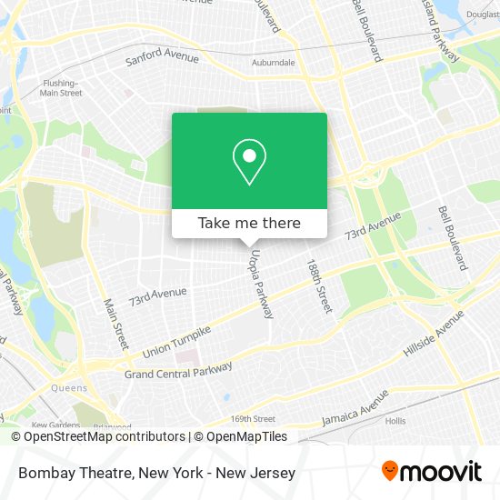 Bombay Theatre map