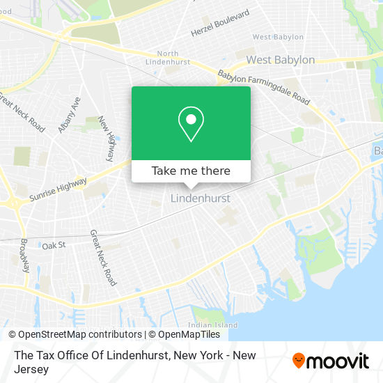 Mapa de The Tax Office Of Lindenhurst