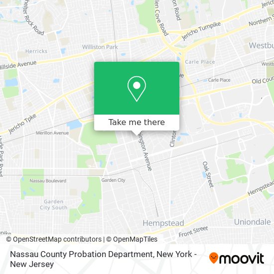 Nassau County Probation Department map