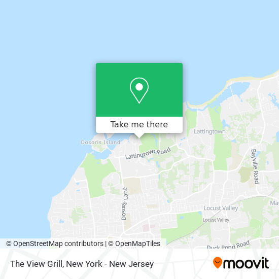 The View Grill map