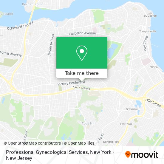 Professional Gynecological Services map