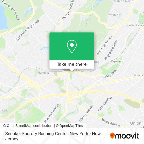 Sneaker Factory Running Center map