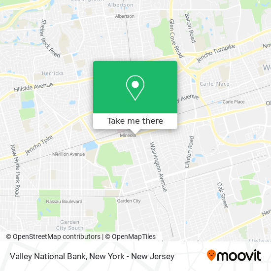 Valley National Bank map