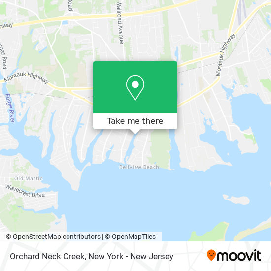 Orchard Neck Creek map