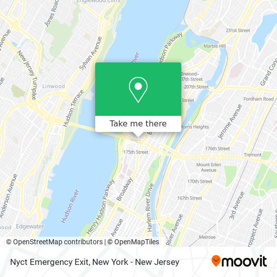 Nyct Emergency Exit map