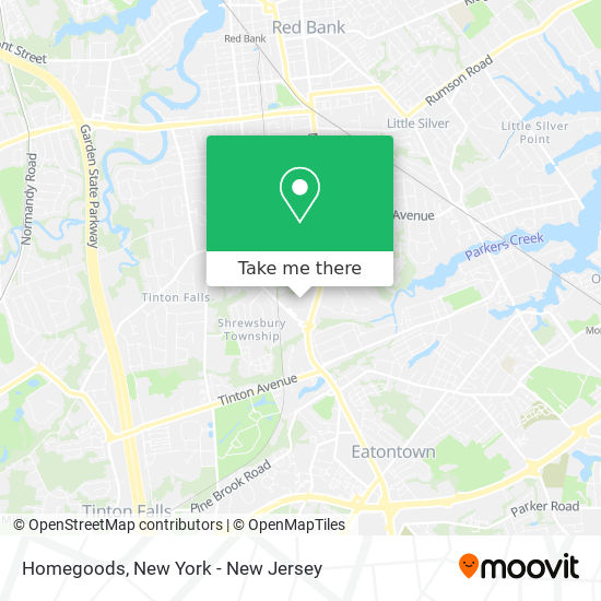 Homegoods map