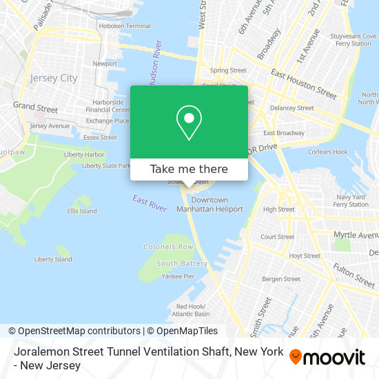 Joralemon Street Tunnel Ventilation Shaft map