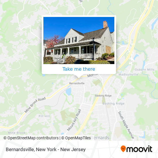 Bernardsville map