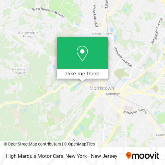High Marquis Motor Cars map