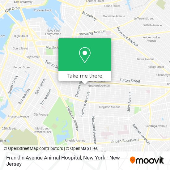 Mapa de Franklin Avenue Animal Hospital