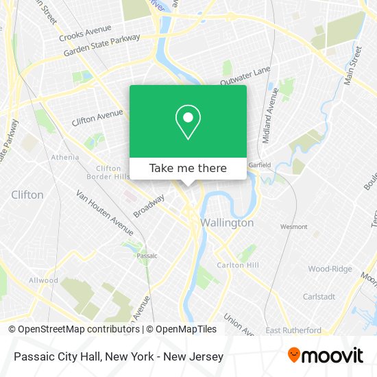 Passaic City Hall map